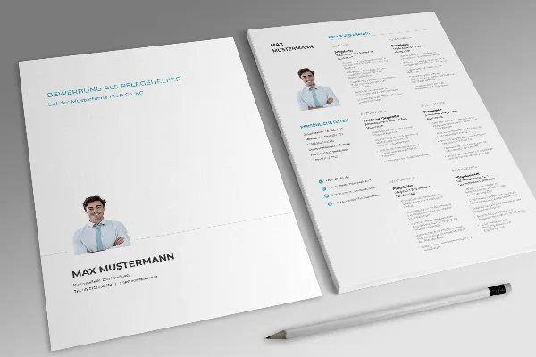 Taotlusvormik CV hooldustöötaja kohta helesinises