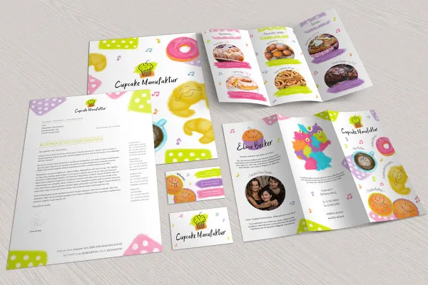 Design corporativo - o conjunto completo para alimentação e comida - Versão 3.