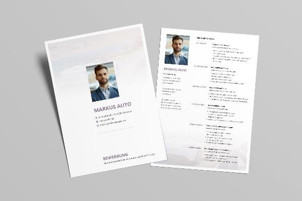 Søknadsmal for bilselger, bilselger i fiolett