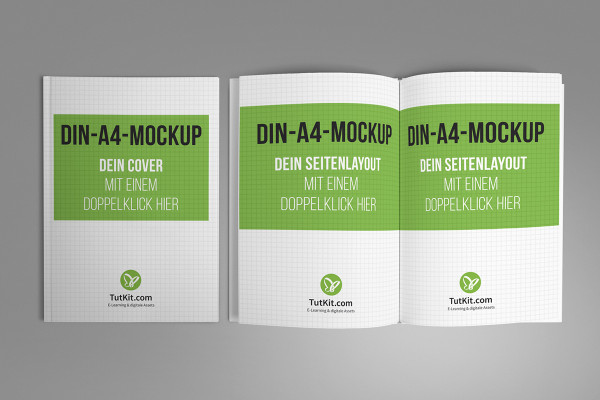 A4 yüksekliğinde sert kapaklı kitapla mockup - 2. versiyon