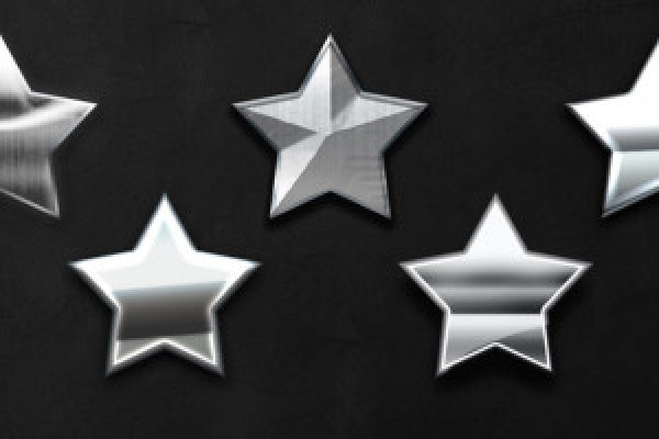 Photoshop styles for modern metal effects: Silver