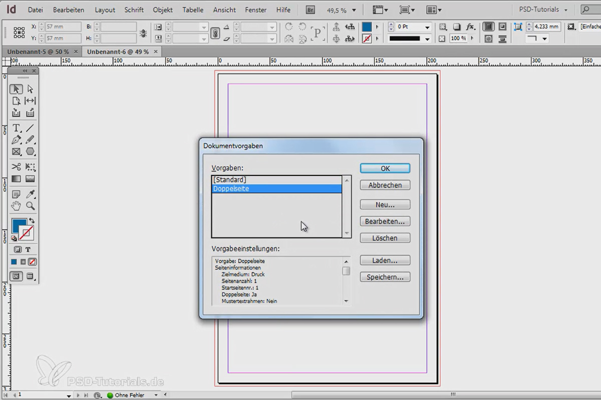 Tips & tricks for Adobe InDesign: Quickly change the document template