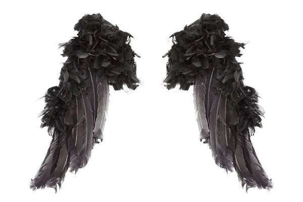 Fantastische Flügel-Bilder mit schwarzen Engelsflügeln