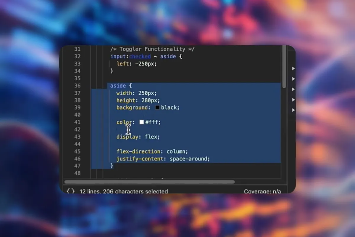 Nástroje vývojáře Chrome: 2.5 | Praktické cvičení: Oprava bočního menu
