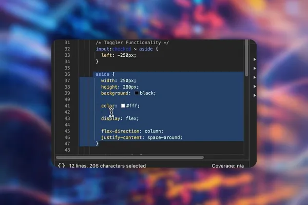 Nástroje vývojáře Chrome: 2.5 | Praktické cvičení: Oprava bočního menu