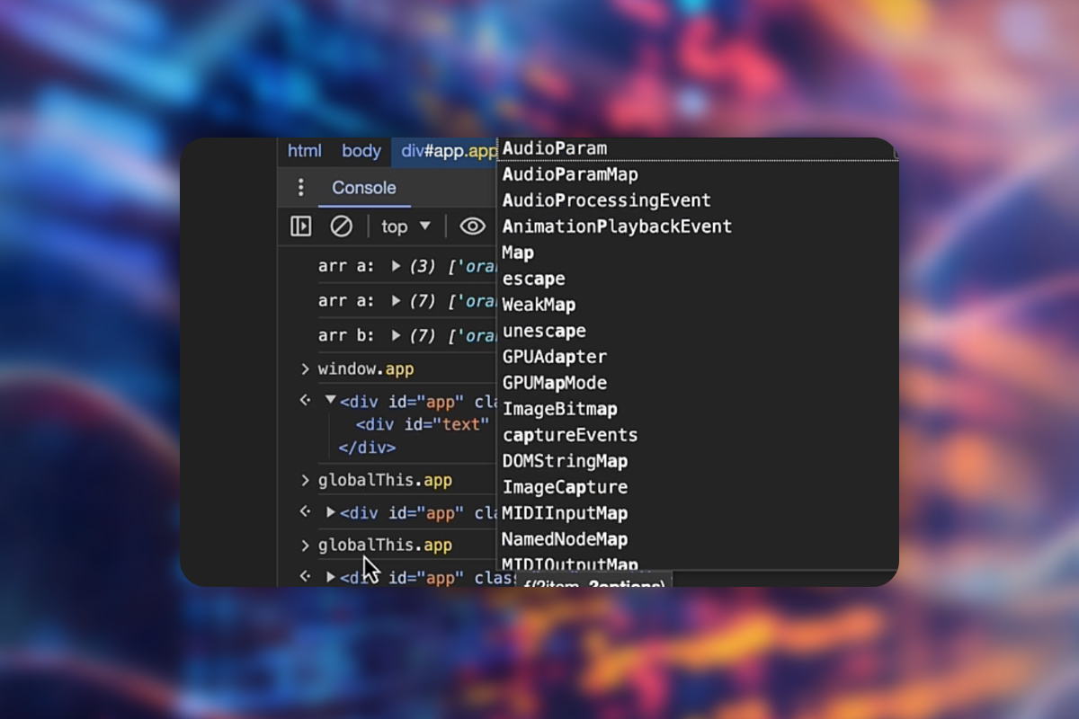 Chrome Developer Tools: 3.12 | Åtkomst till DOM-element i konsolen