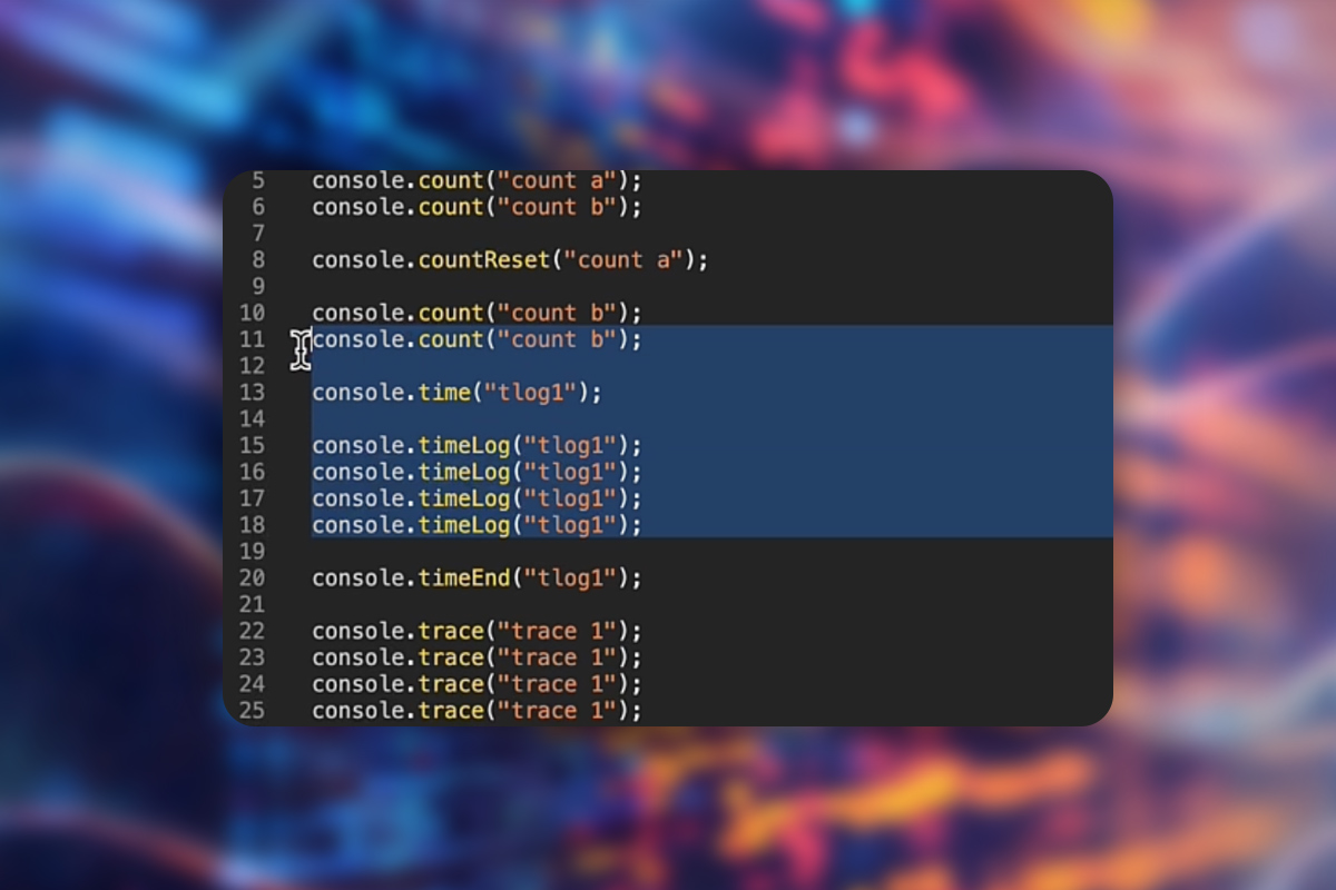Chrome Developer Tools: 3.15 | Ytterligare användbara konsolmetoder