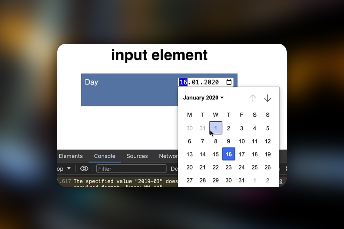 Crear formularios web: 5.7 | Ingreso de fecha y hora