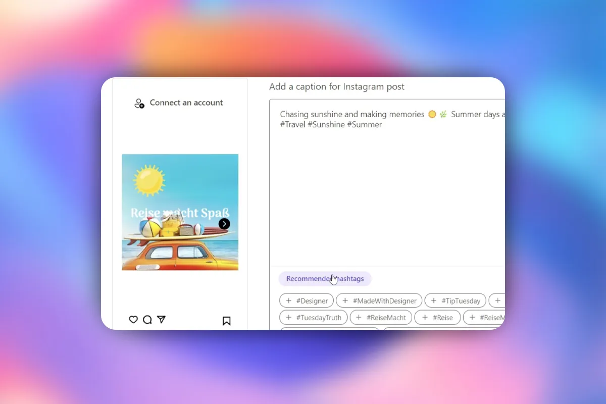 Microsoft Designer: 3.5 | Skapa hashtags för sociala medier