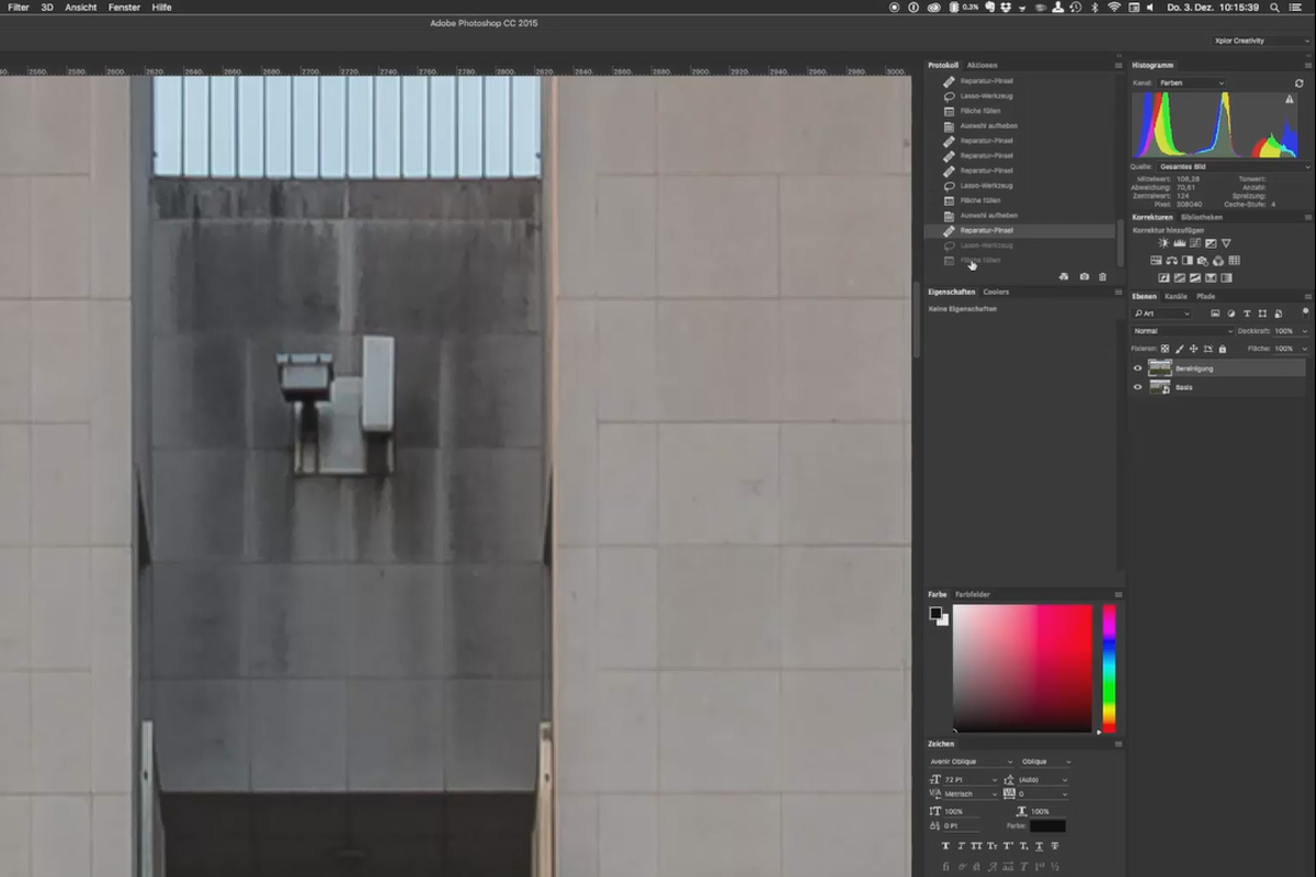 Architectuurfotografie: Fine-Art beeldbewerking - 2.1 Opschoning & Reparaties