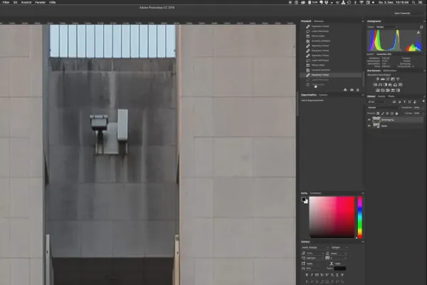 Architektonická fotografie: Úpravy obrazu Fine-Art – 2.1 Opravy a vylepšení