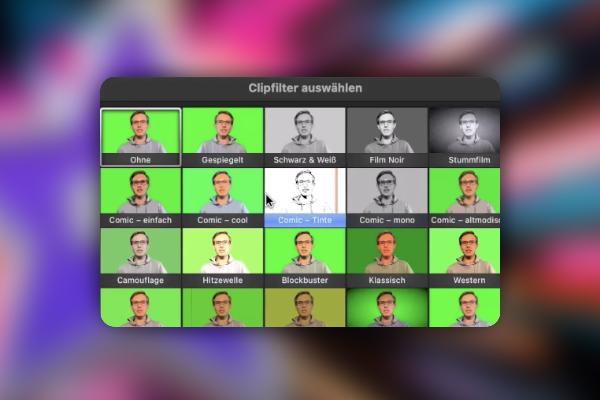 iMovie-Tutorial: 3.8 | Clipfilter und Audioeffekte hinzufügen