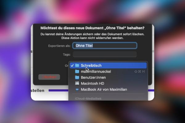 iMovie-Tutorial: 6.1 | Introduktion til QuickTime Player, Optagelse til macOS