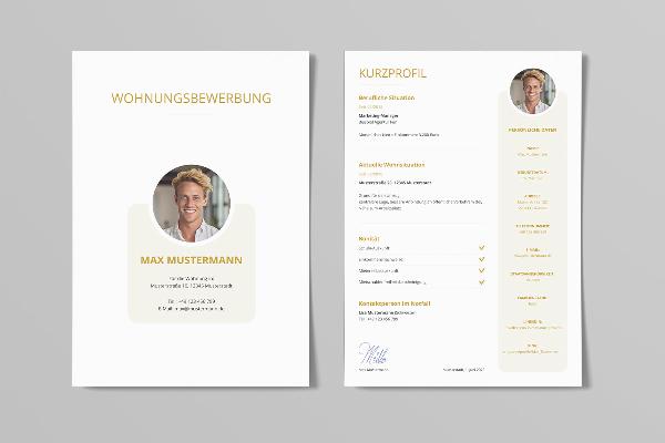 Apartment application: sample for singles (pastel yellow)