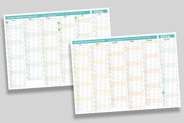 Calendario anual 2026 para imprimir: 05 | Calendario semestral