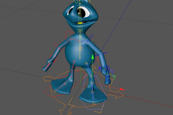 Ny i Release 13 - Animering av en alien med CMotion-Walkcycle.
