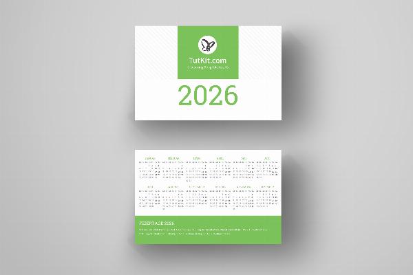 Calendarios empresariales personalizados para 2026: Agenda de bolsillo