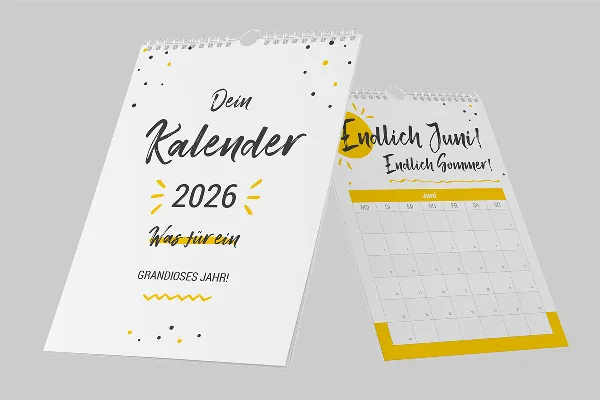 Personalisierte Business-Kalender für 2026: Wandkalender