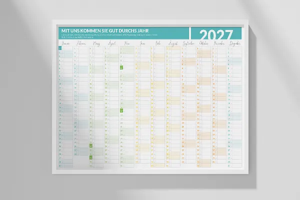 2027年印刷用年間カレンダー：03 | 年間プランナー
