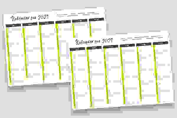 Calendarios de negocios personalizados para 2027: Calendarios semestrales