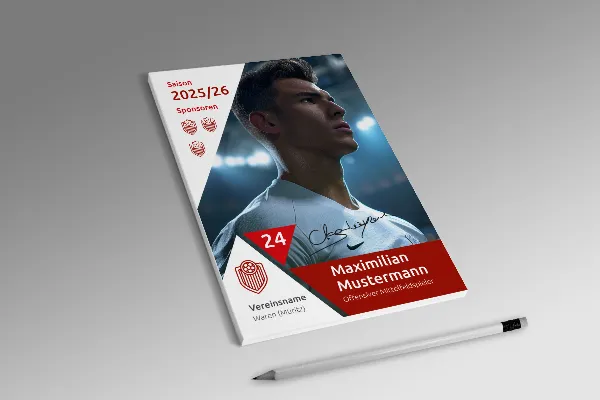 Designové šablony pro váš sportovní klub - Díl 4: Autogramová karta.