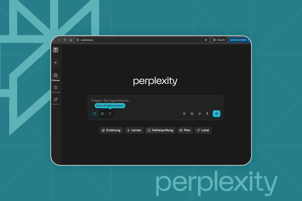 Perplexity AI 02: Dein erster Login & die wichtigsten Funktionen im Überblick
