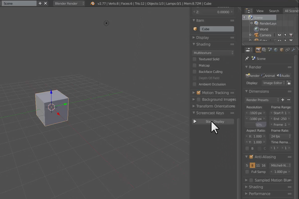 Blender'e yeni başlayanlar için pratik eğitim - 1.3 Eğitimin Konsepti