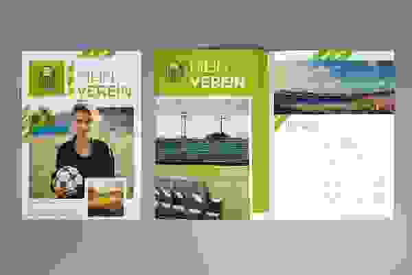 Template for Club Newspaper for Sports Clubs in Green