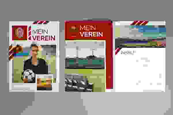 Template for Club Newspaper for Sports Clubs in Red