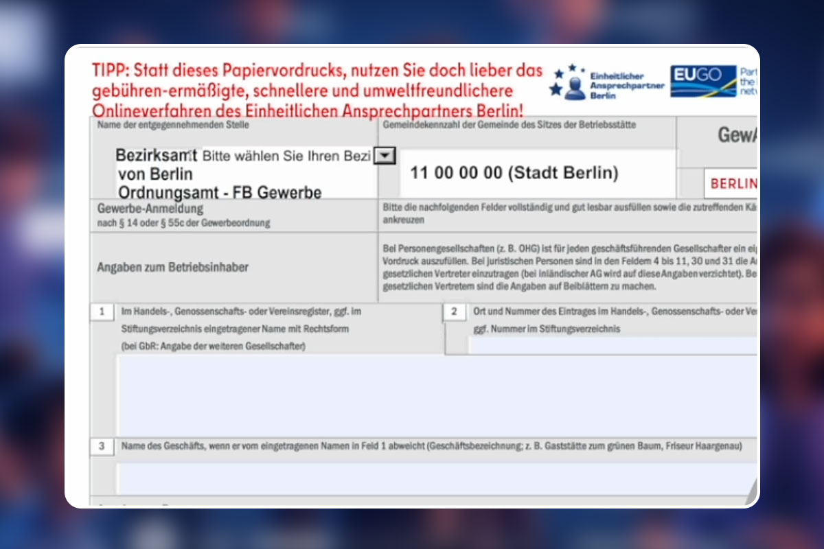 03 - Einzelunternehmen anmelden