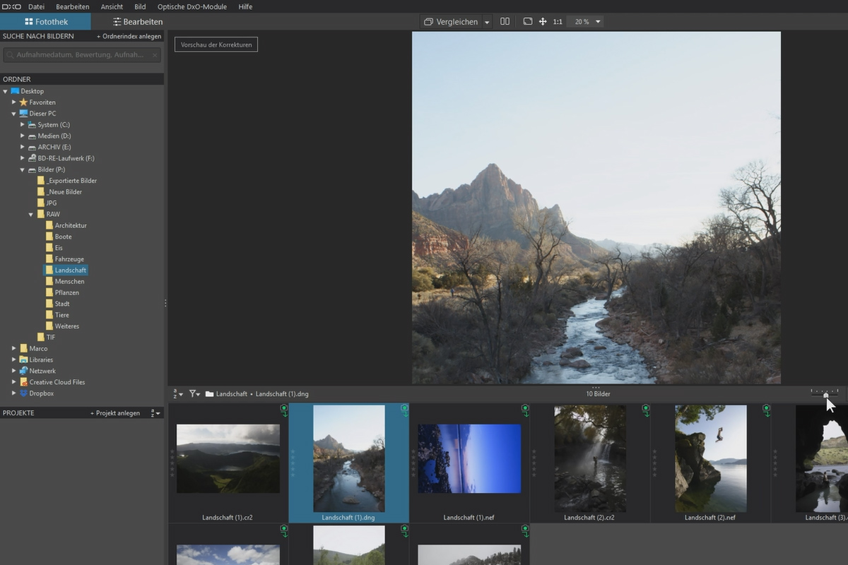 DxO PhotoLab-Tutorial: 1.2 | Kullanıcı Arayüzü