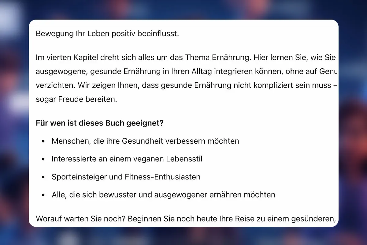19 - ChatGPT nutzen um Beschreibung zu generieren
