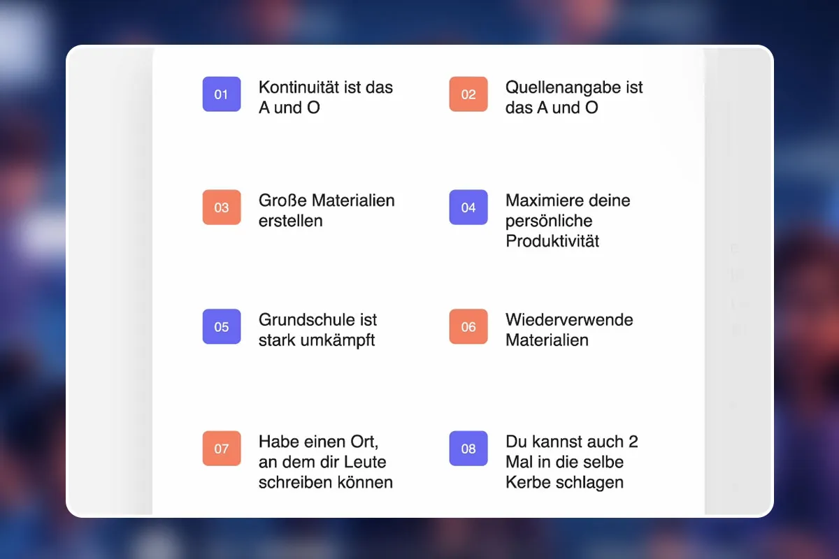 30 - 8 Tipps für das Publizieren von Lehrmaterialien