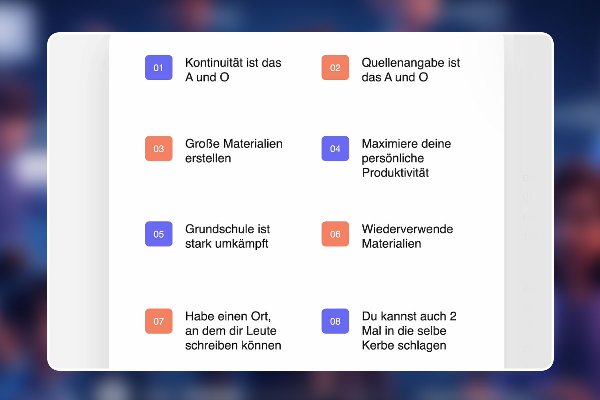 30 - 8 Tipps für das Publizieren von Lehrmaterialien