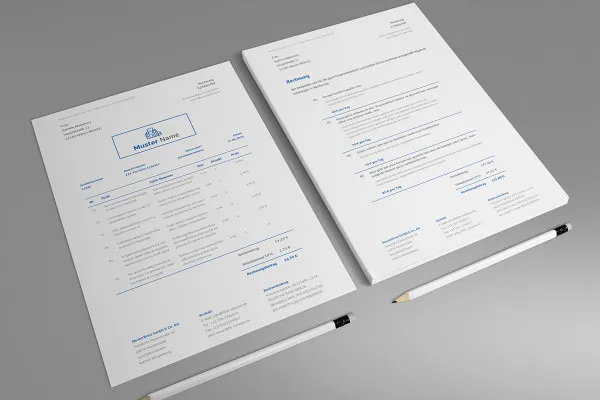 Invoice templates for business, trade and services - Vol. 2 - Template 2