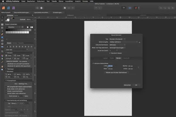 Affinity Publisher Grundlagen-Tutorial: 03 | Neue Dokumente anlegen