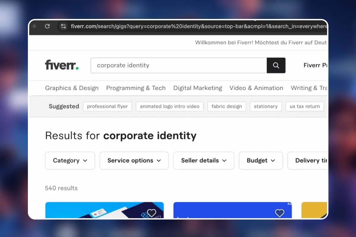 63 - Fiverr Flipping Nische #4 - Corporate Identity