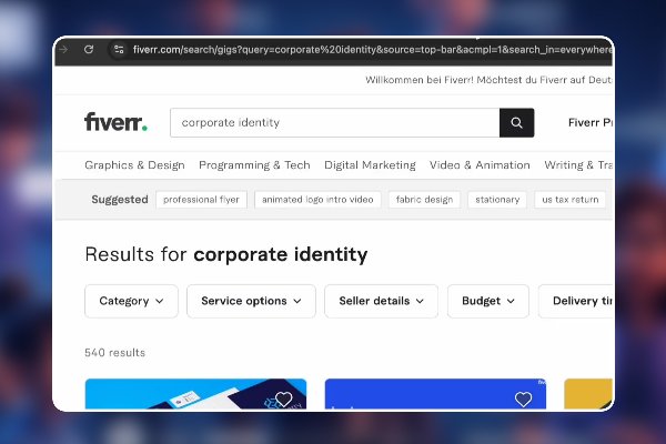 63 - Fiverr Flipping Nische #4 - Corporate Identity