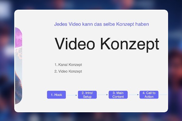 67 - Baue jedes Video nach dem selben Konzept auf