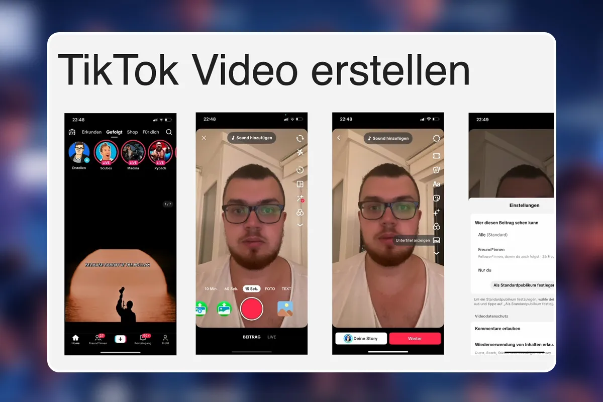 70 - TikTok Video hochladen - Schritt für Schritt