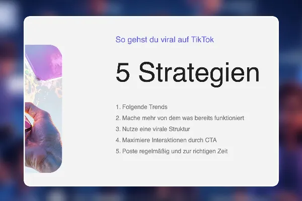 72 - So gehst du mit deinen TikTok Videos viral