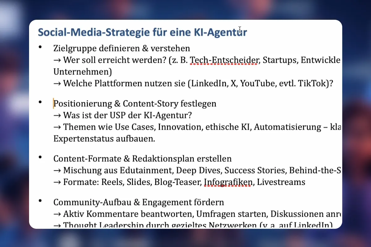 90 - Social Media Marketing Strategie entwickeln
