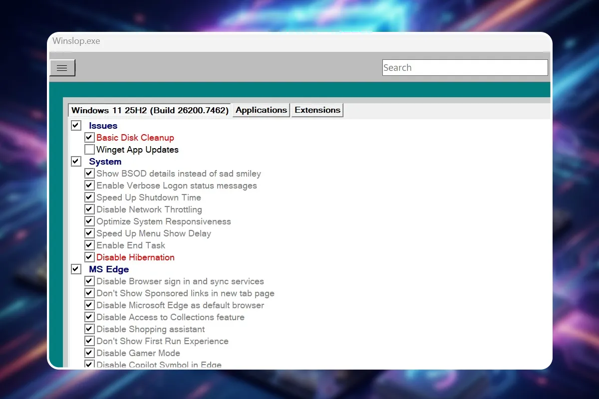 07 - Werbung, Bloatware und KI-Features unter Windows mit Winslop entfernen