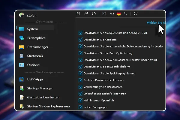 11 - WinTune: Optimierung von Windows leicht gemacht