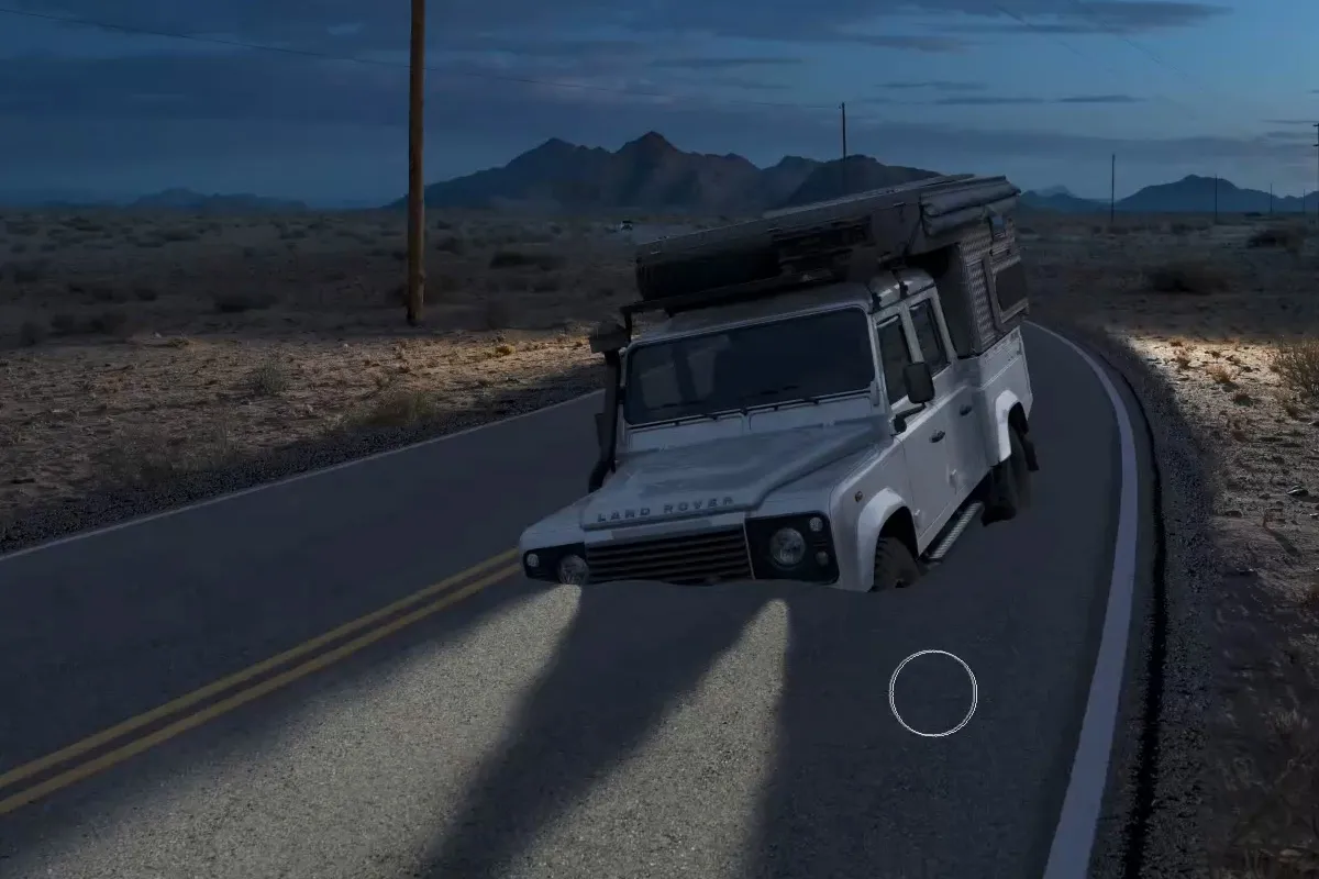 Swampcar Photoshop Training: 2.2 Lichtstimmung analysieren und adaptieren