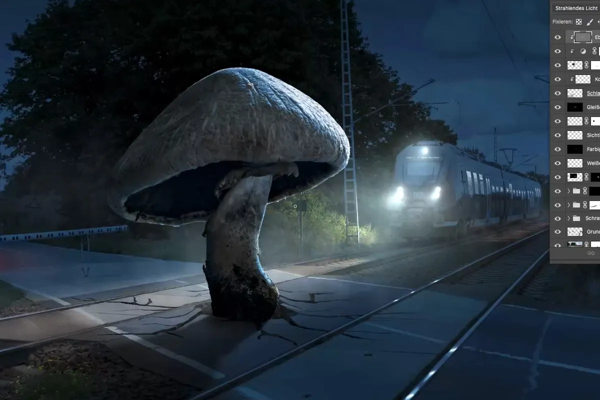 Oversize Photoshop Composing: 9 Licht anpassen