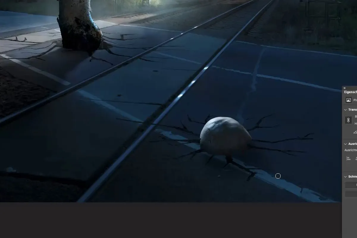 Oversize Photoshop Composing: 10 Weitere Pilze einfügen