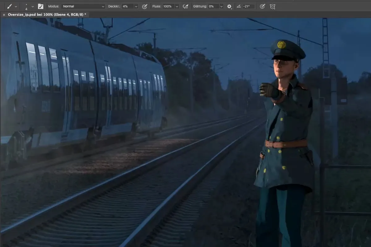 Oversize Photoshop Composing: 12 3D Daten positionieren, beleuchten und rendern