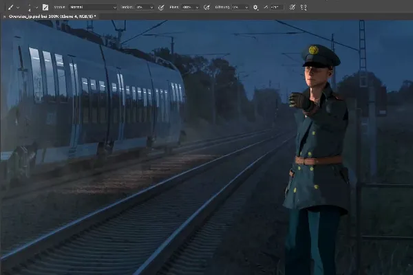 Oversize Photoshop Composing: 12 3D Daten positionieren, beleuchten und rendern