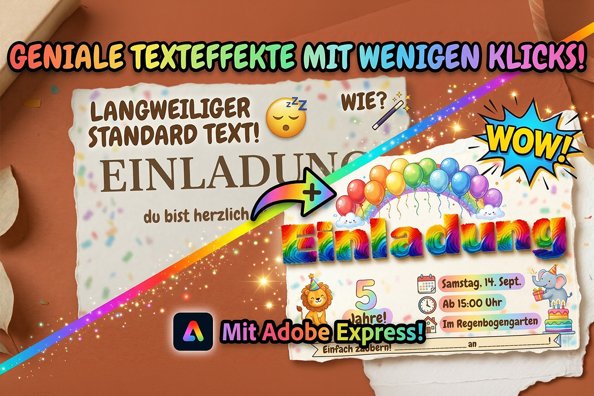 02 - Geniale Texteffekte mit wenigen Klicks mit Adobe Express